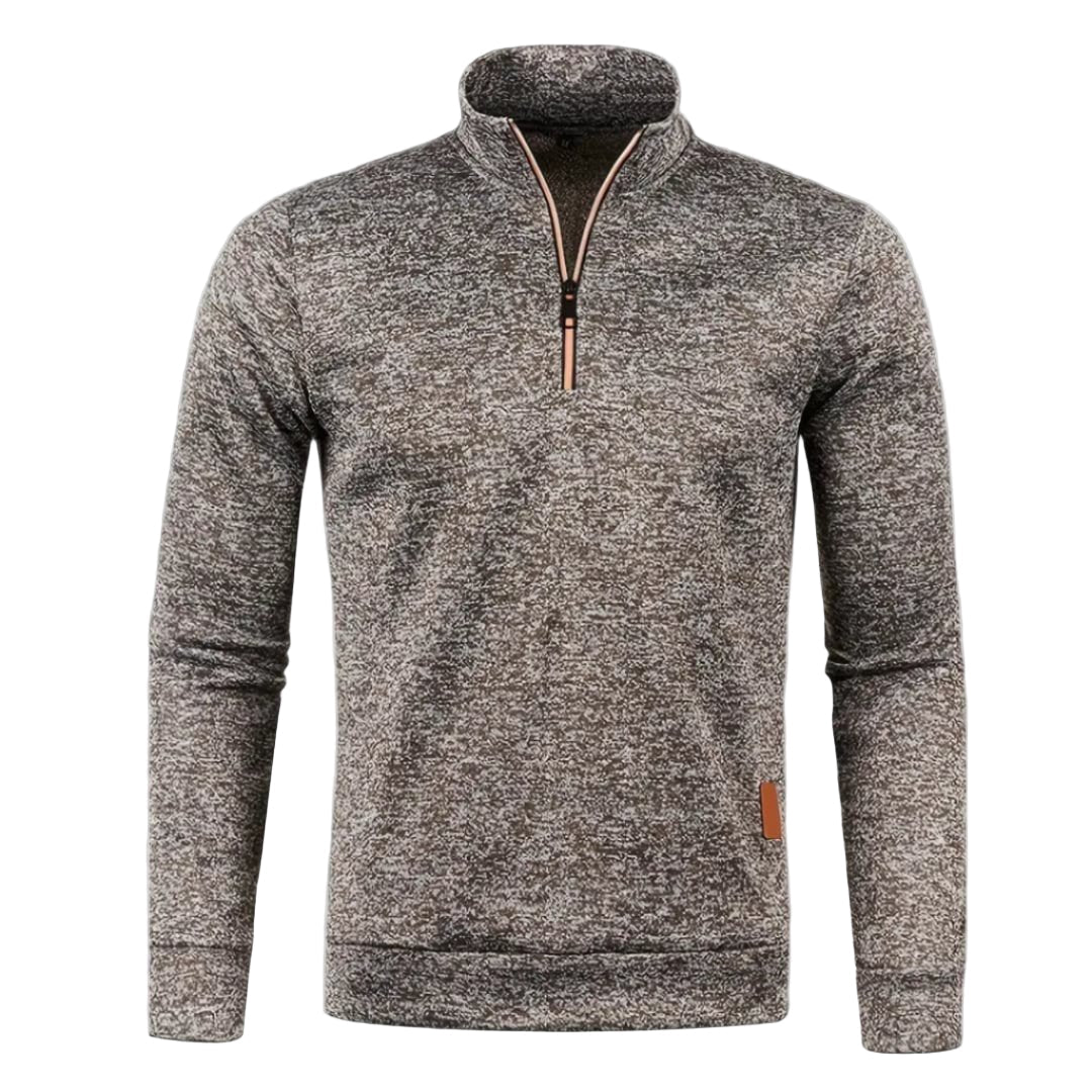 Herretrøje med lynlås | Blødt materiale | Moderne look