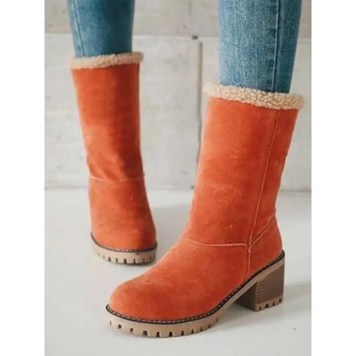 Forede Ankelstøvler med Varm Fleece | Ruskind-look | Vintervenlige, Komfortable & Skridsikre