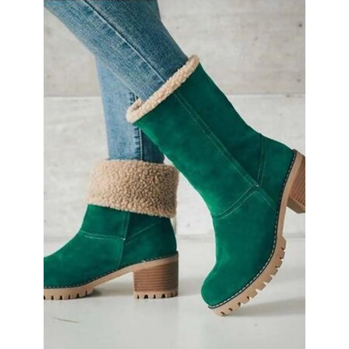 Forede Ankelstøvler med Varm Fleece | Ruskind-look | Vintervenlige, Komfortable & Skridsikre