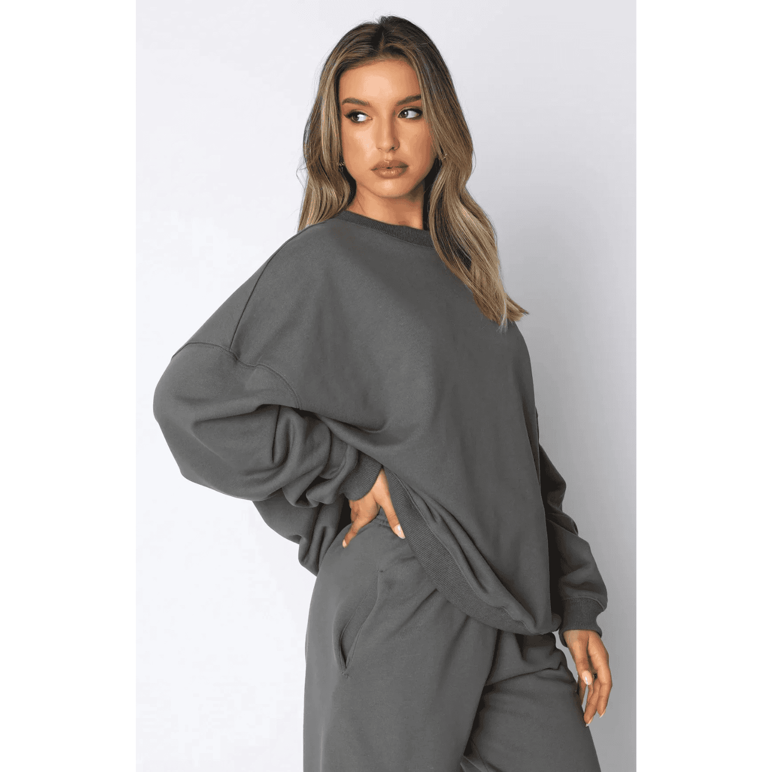 Komfortabelt Loungewear Outfit | Polyester | Varmt & Stilfuldt