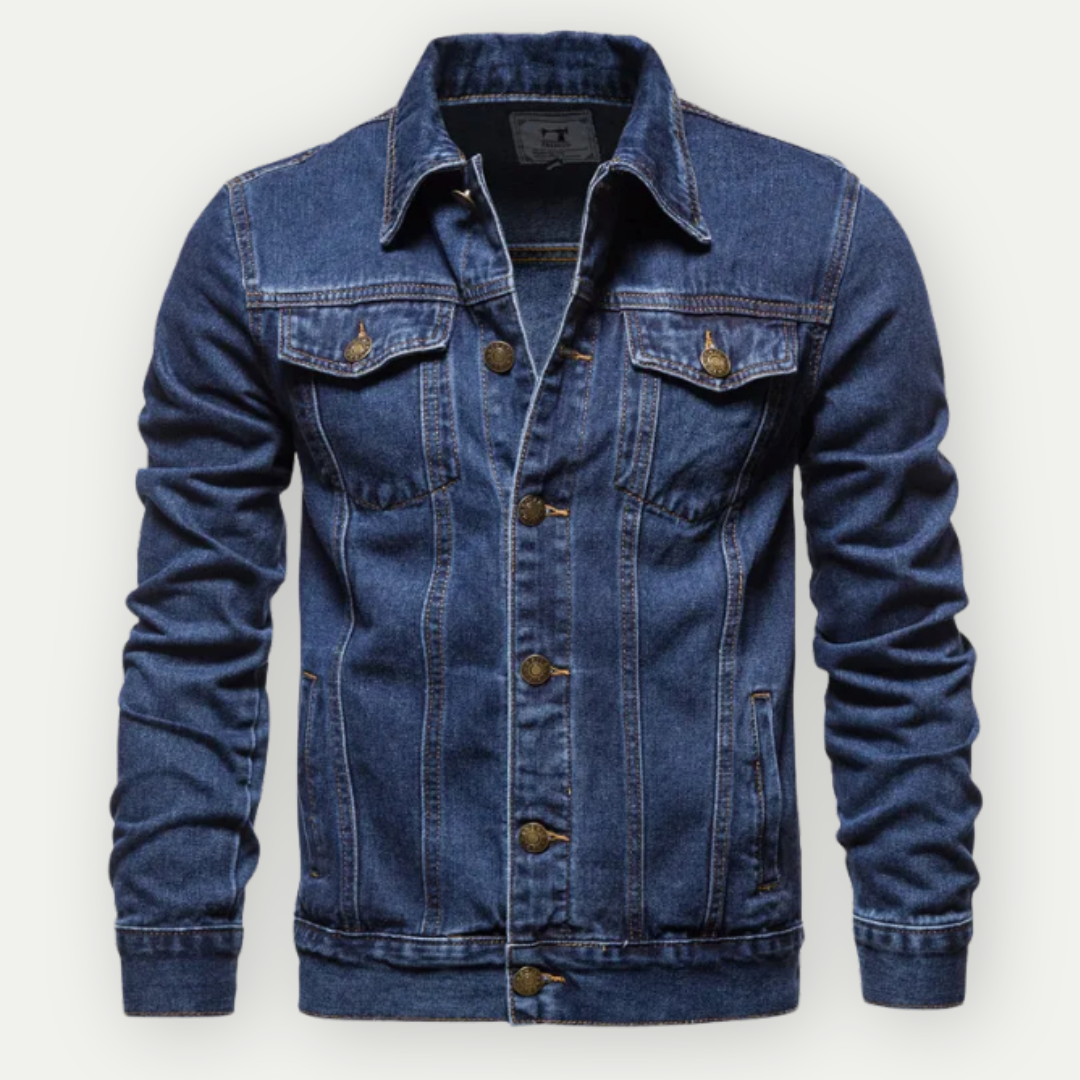 Klassisk Denim Jakke | Bomuld | Robust, Tidløs