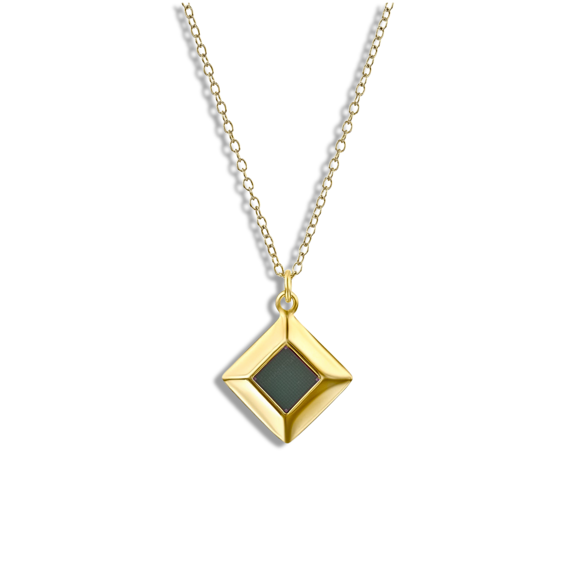 Halskæde med Geometrisk Vedhæng | Elegant Kantet Design | Enkel og Raffineret