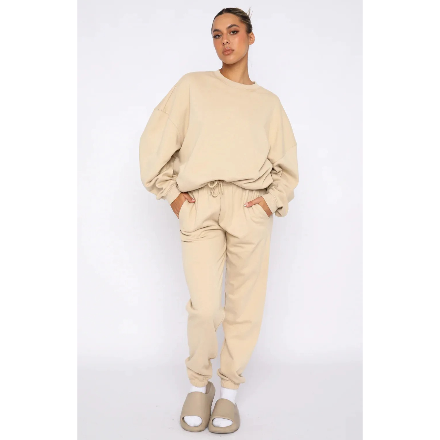 Komfortabelt Loungewear Outfit | Polyester | Varmt & Stilfuldt