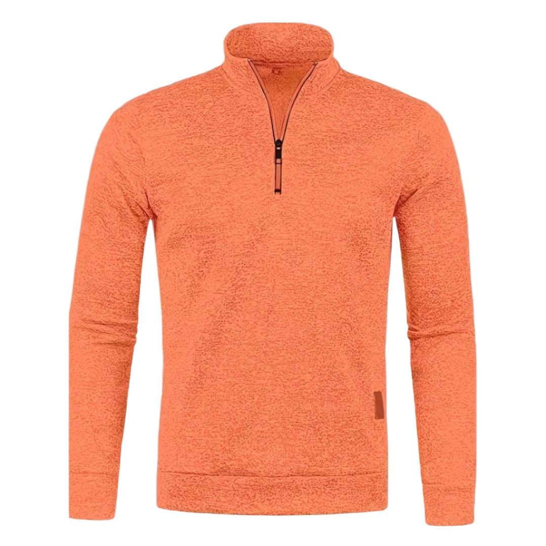 Herretrøje med lynlås | Blødt materiale | Moderne look