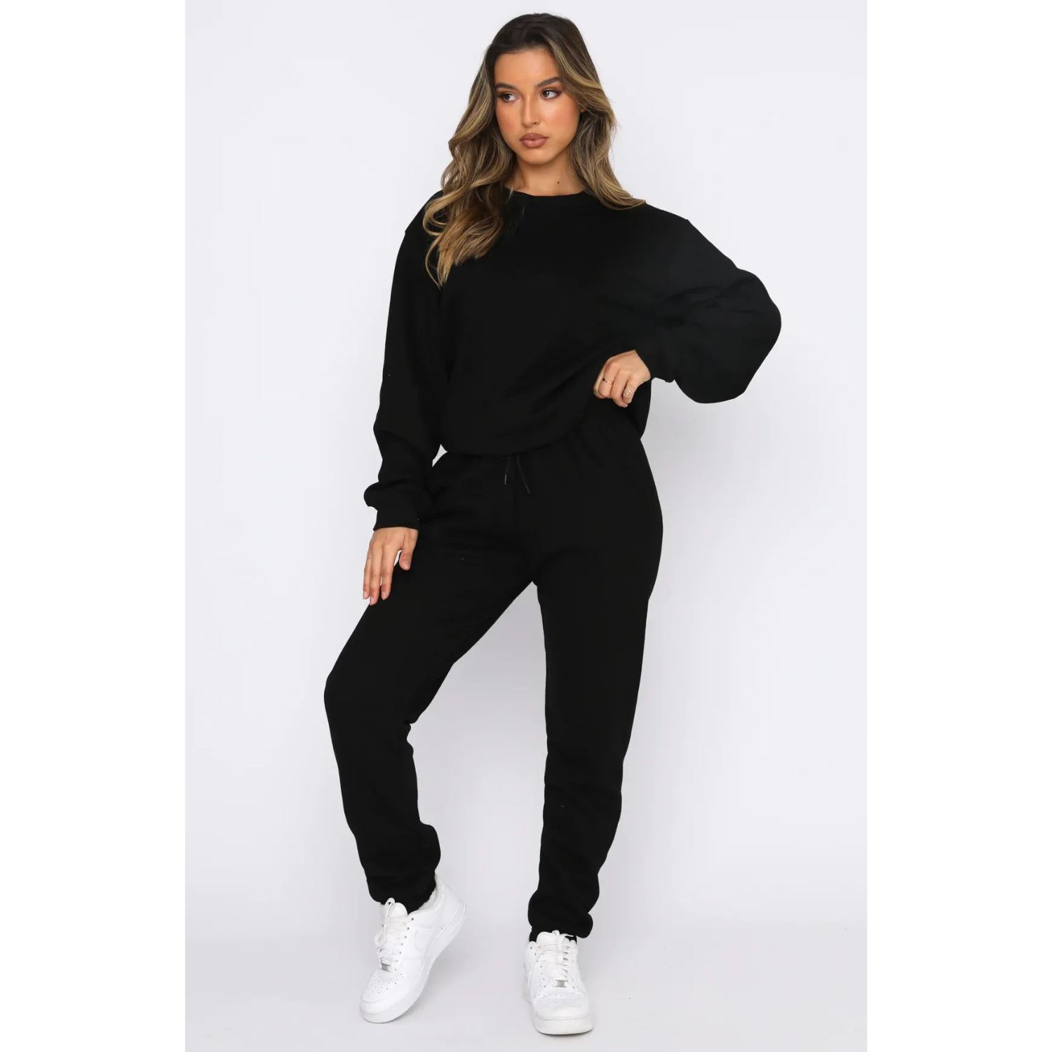 Komfortabelt Loungewear Outfit | Polyester | Varmt & Stilfuldt