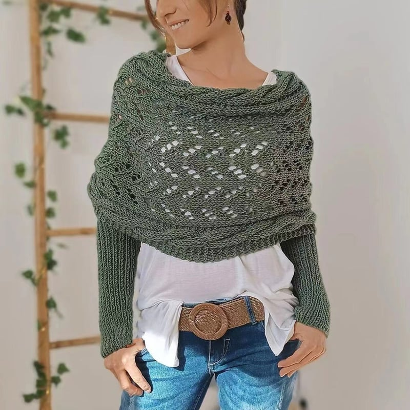 Hæklet Sweater | Off-Shoulder Look | Boheme og Komfortabel