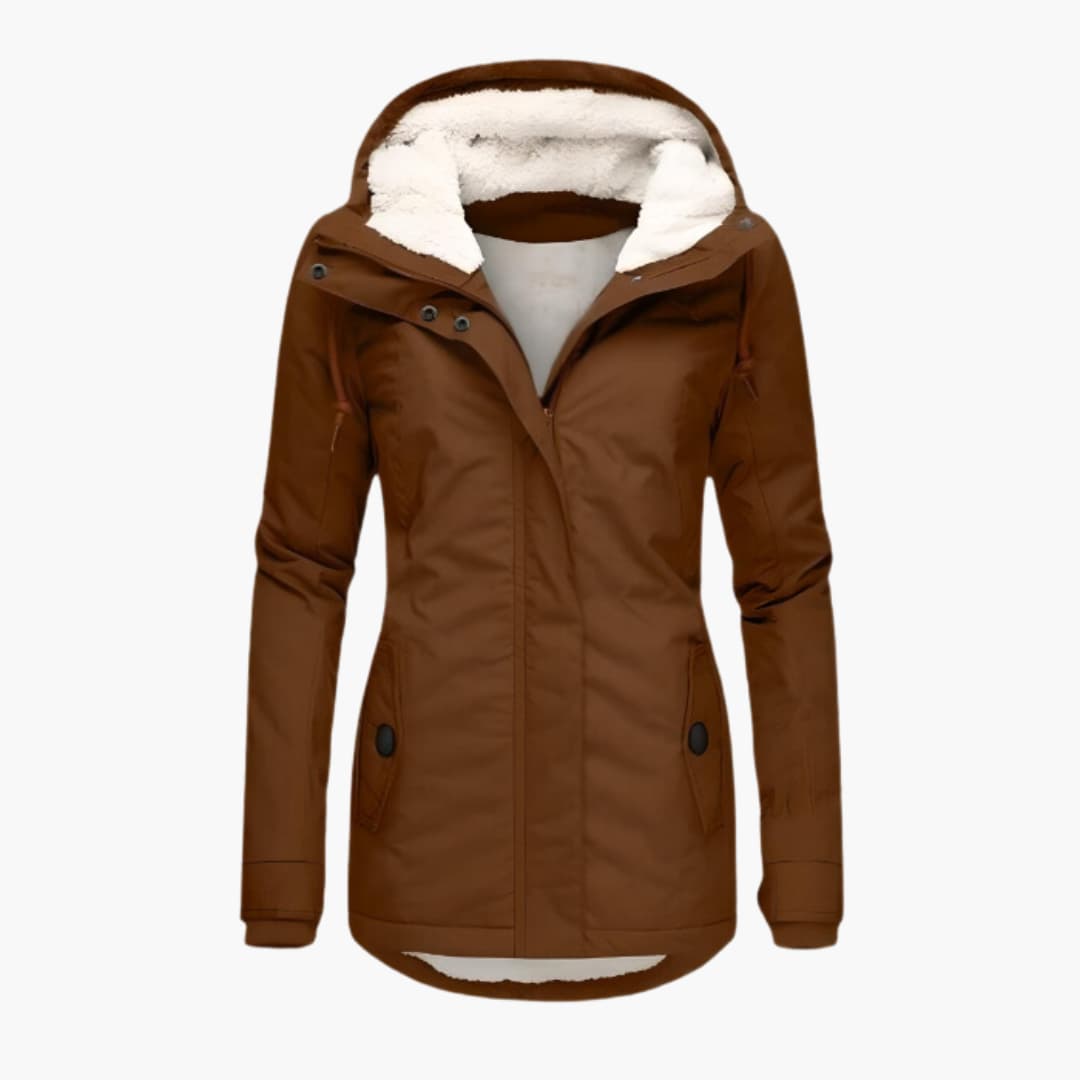 Dame vinterjakke | Foret varme | Vandafvisende jakke