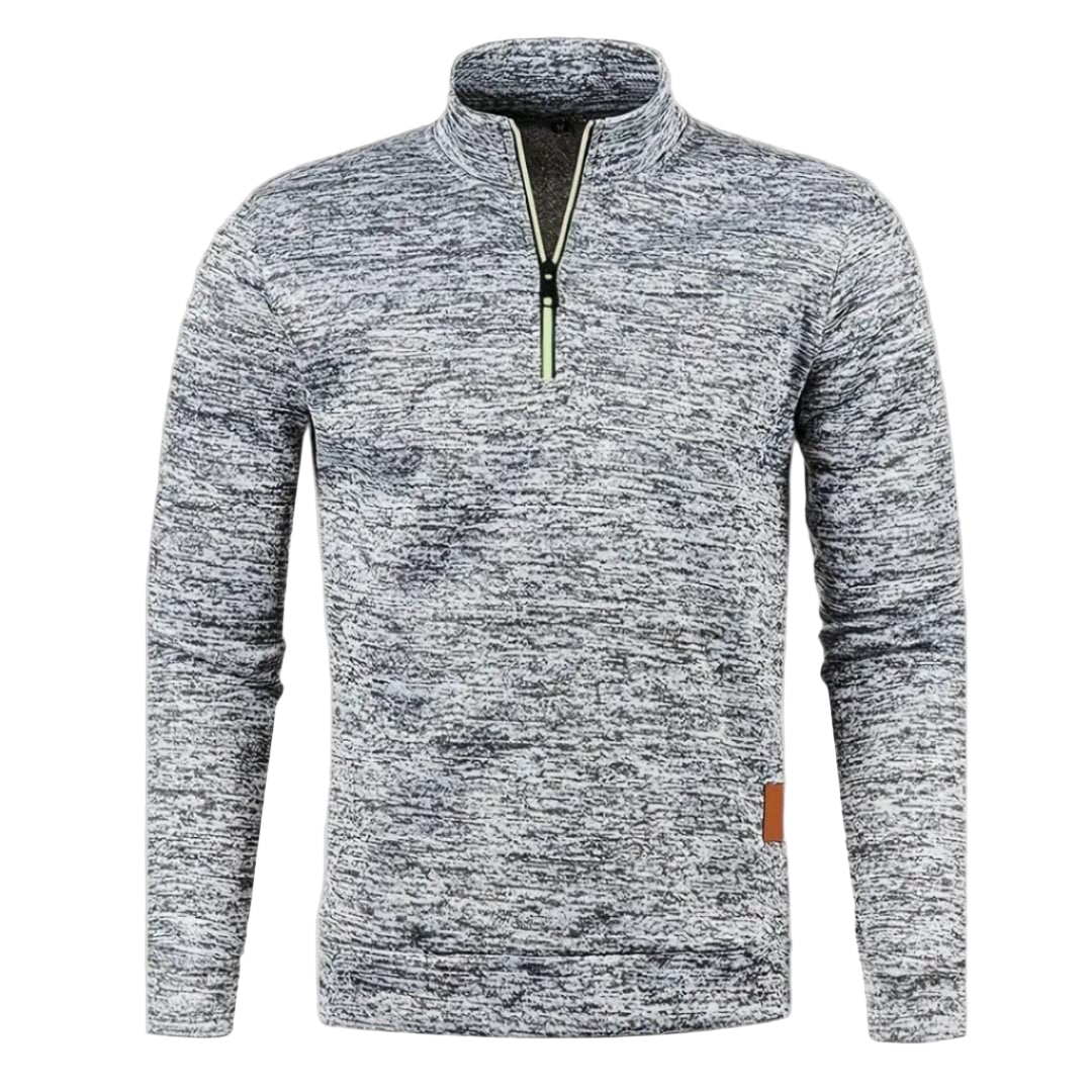 Herretrøje med lynlås | Blødt materiale | Moderne look