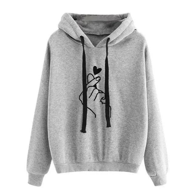 Casual Hoodie med Grafisk Print | Bomuldsblanding | Blød & Komfortabel