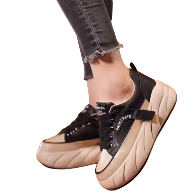 Chunky Sneakers med Høj Sål | PU & Mesh | Moderne, Letvægt & Komfortable Produktbeskrivelse