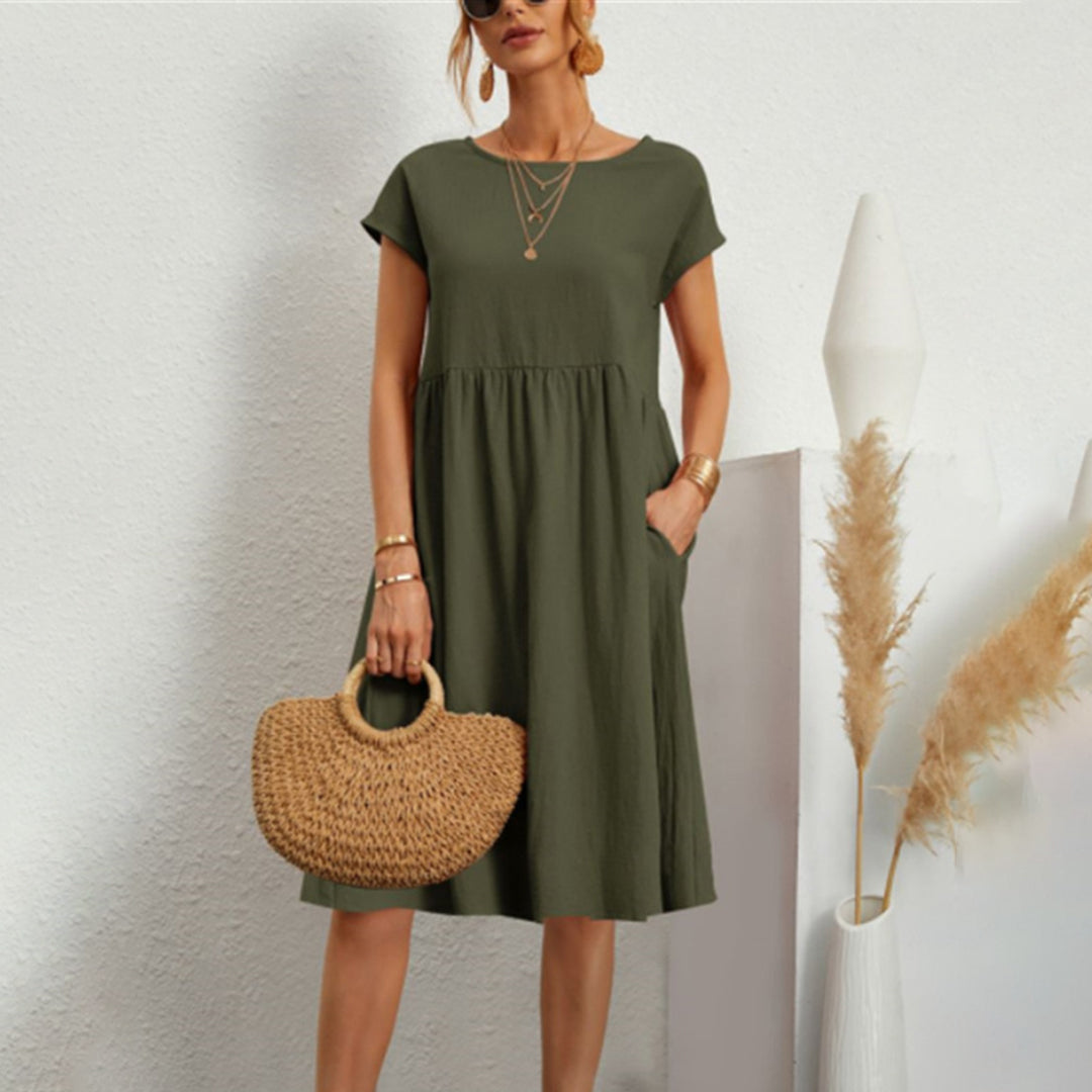 Sommer Casual Loose Dress | Åndbar bomuld | Hverdagsbrug