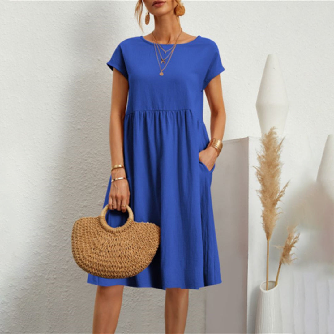 Sommer Casual Loose Dress | Åndbar bomuld | Hverdagsbrug