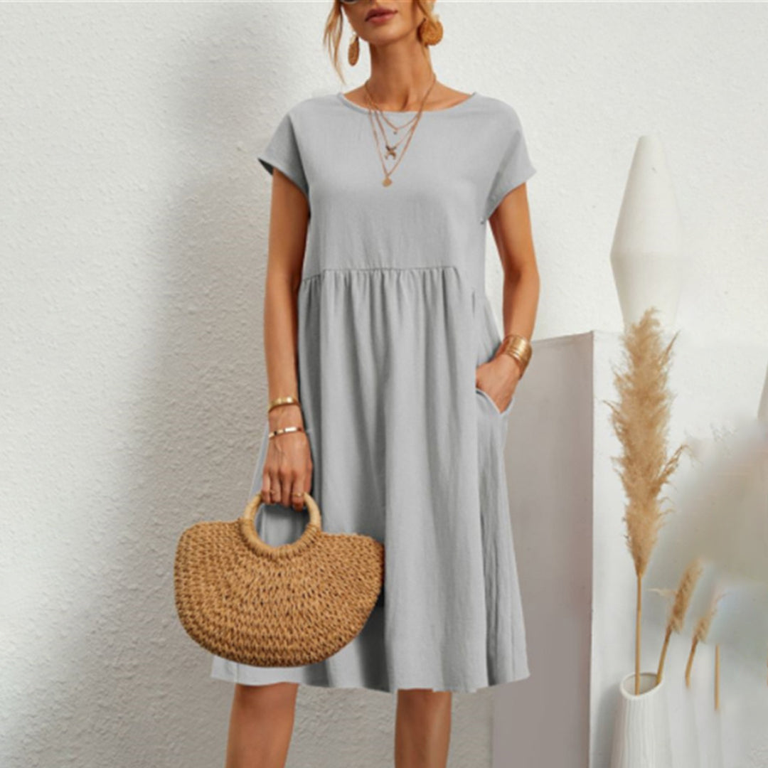 Sommer Casual Loose Dress | Åndbar bomuld | Hverdagsbrug