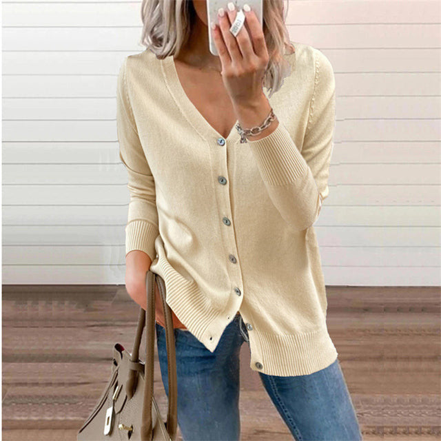 Cardigan med Enkel Finish | Slank Silhuet | Tidløs & Elegant