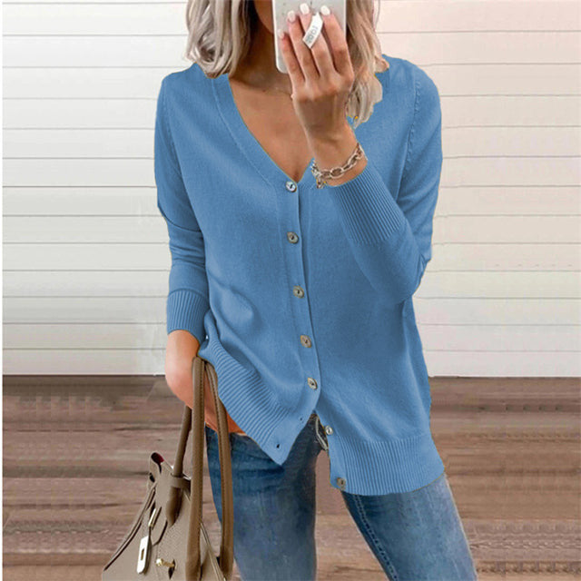 Cardigan med Enkel Finish | Slank Silhuet | Tidløs & Elegant