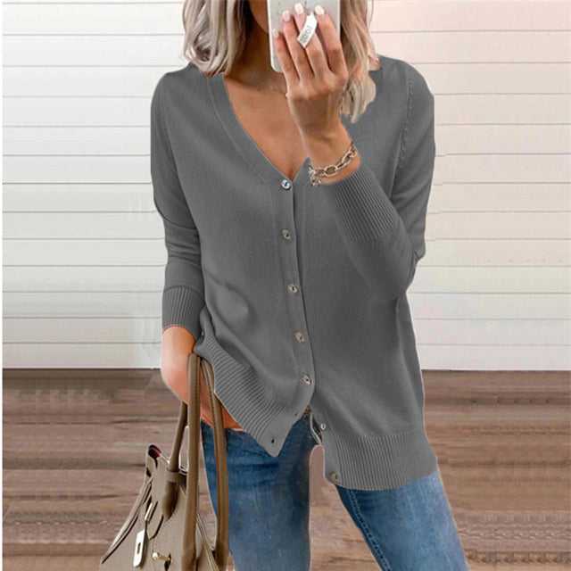 Cardigan med Enkel Finish | Slank Silhuet | Tidløs & Elegant