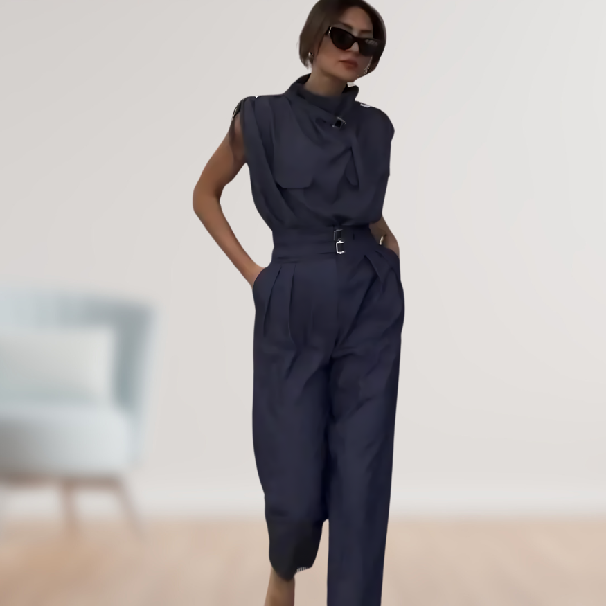 Ærmeløs Utility Jumpsuit | Tidløst & Elegant | Skarp Silhuet