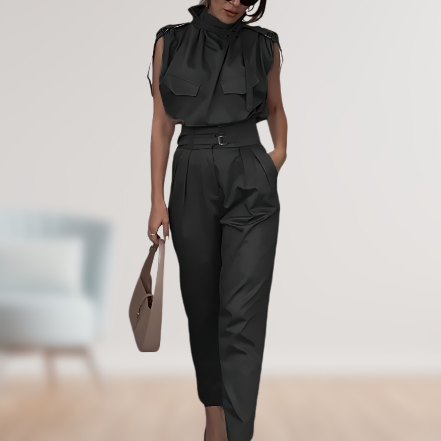 Ærmeløs Utility Jumpsuit | Tidløst & Elegant | Skarp Silhuet