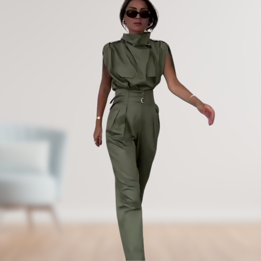 Ærmeløs Utility Jumpsuit | Tidløst & Elegant | Skarp Silhuet