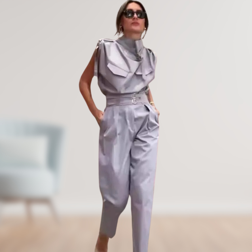 Ærmeløs Utility Jumpsuit | Tidløst & Elegant | Skarp Silhuet