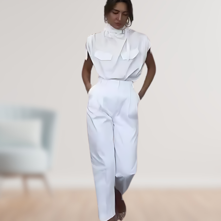 Ærmeløs Utility Jumpsuit | Tidløst & Elegant | Skarp Silhuet