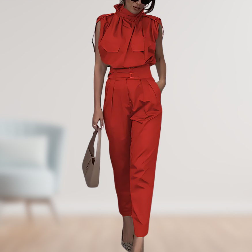 Ærmeløs Utility Jumpsuit | Tidløst & Elegant | Skarp Silhuet