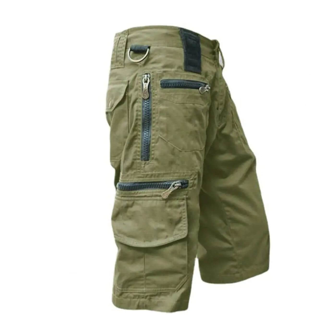 Cargo Shorts med Lynlåslommer | Praktisk D-Ring | Komfortabelt Snit