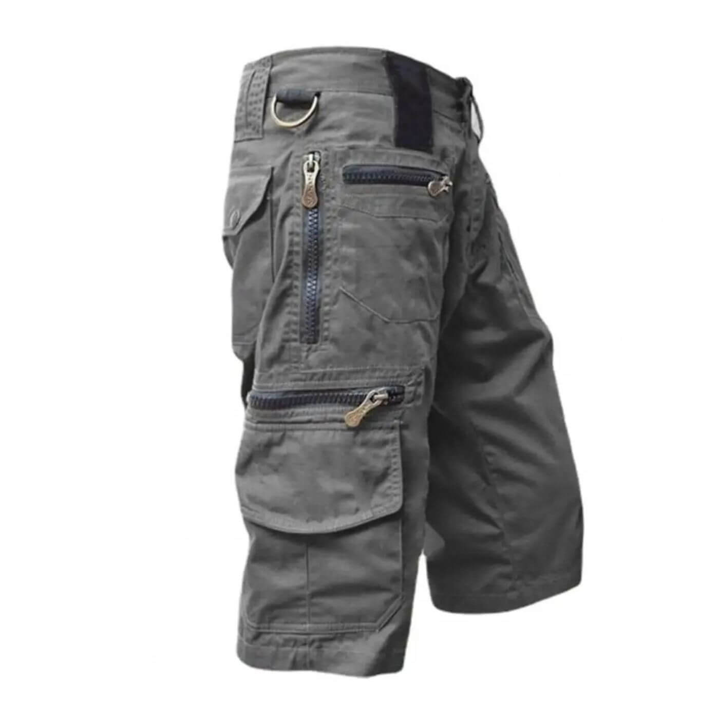 Cargo Shorts med Lynlåslommer | Praktisk D-Ring | Komfortabelt Snit