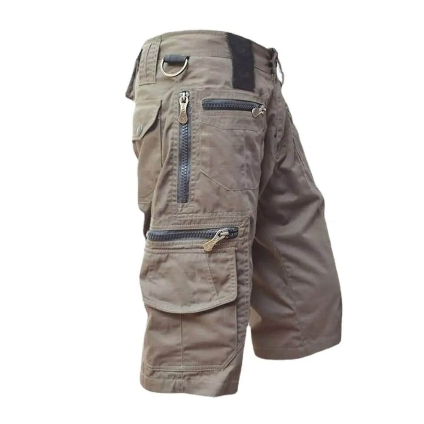 Cargo Shorts med Lynlåslommer | Praktisk D-Ring | Komfortabelt Snit
