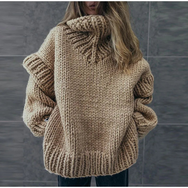 Chunky Strikket Sweater | Oversized & Trendy | Perfekt til Efteråret