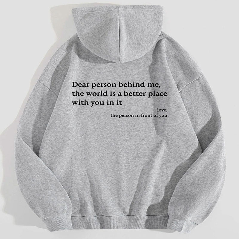 Oversized Hættetrøje med Tekstprint | Blød & Komfortabel | Casual Streetwear