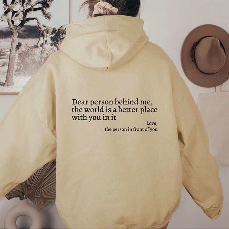 Oversized Hættetrøje med Tekstprint | Blød & Komfortabel | Casual Streetwear