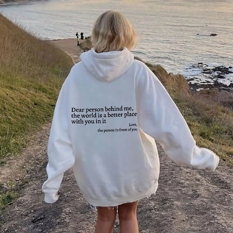 Oversized Hættetrøje med Tekstprint | Blød & Komfortabel | Casual Streetwear