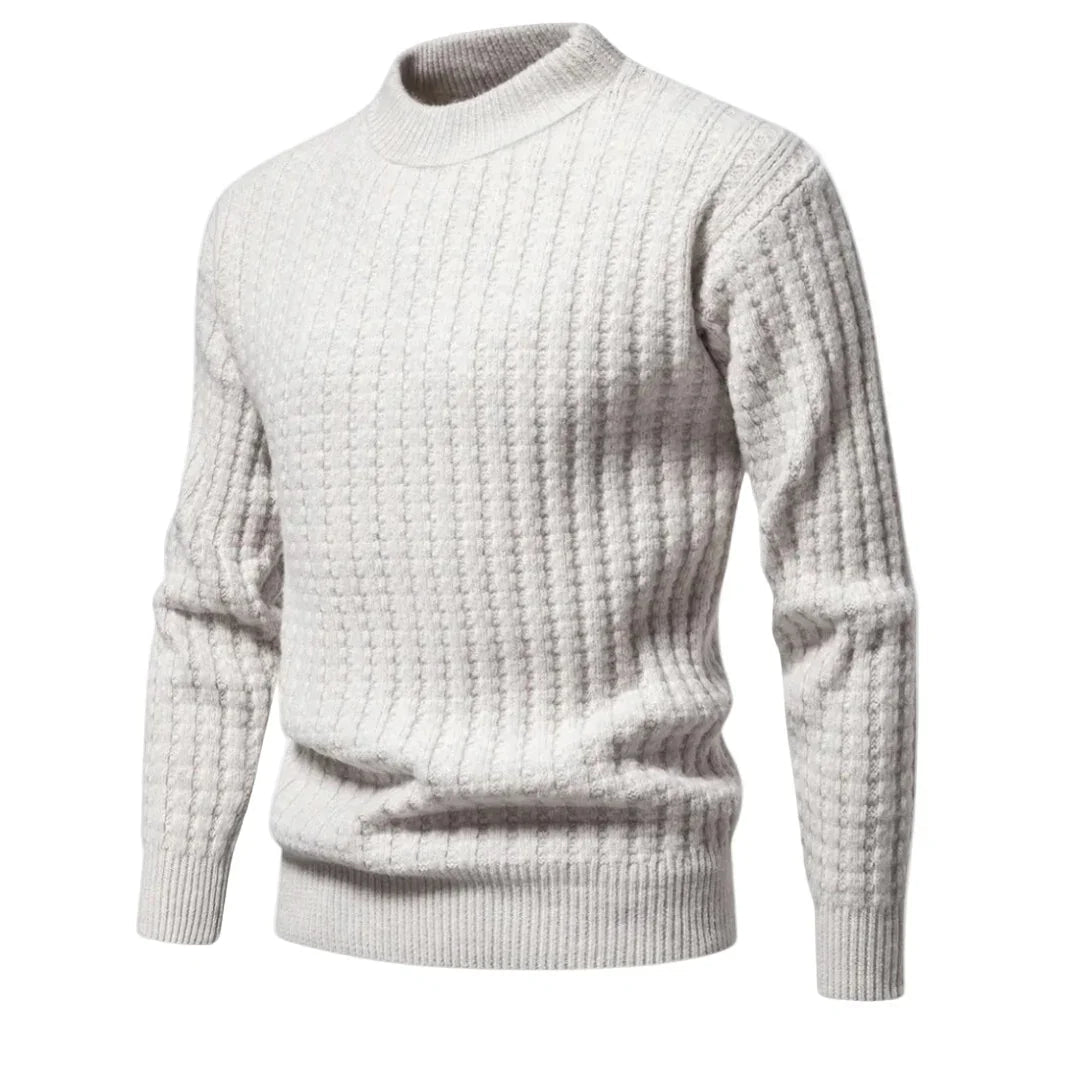 Herretrøje i strik | Klassisk pasform | Blødt ulddesign