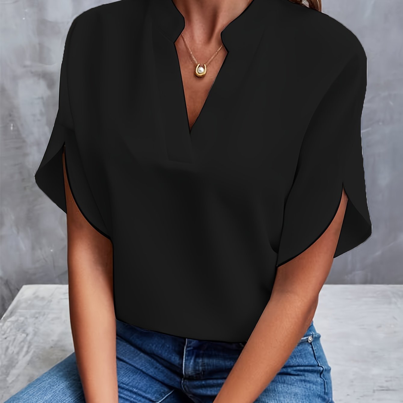 Elegant Bluse | Polyester | Smart & Ubesværet