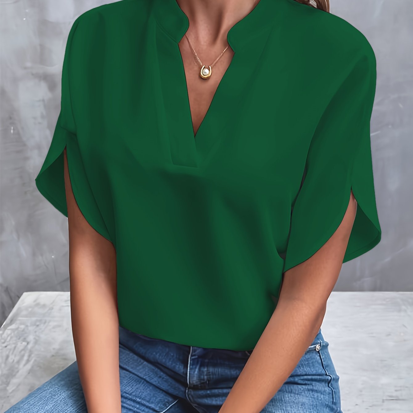 Elegant Bluse | Polyester | Smart & Ubesværet