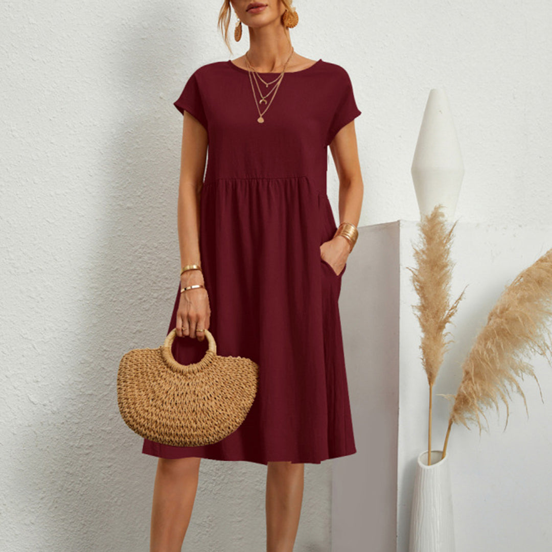 Sommer Casual Loose Dress | Åndbar bomuld | Hverdagsbrug