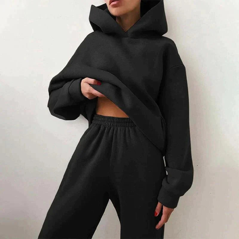 Oversized Hoodie Sæt | Bomuld | Komfortabel og Trendy