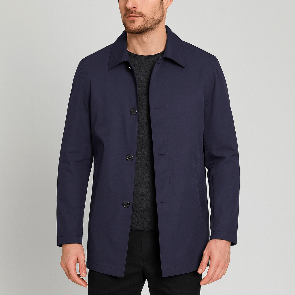 Klassisk Herrejakke | Minimalistisk Design | Let Vægt