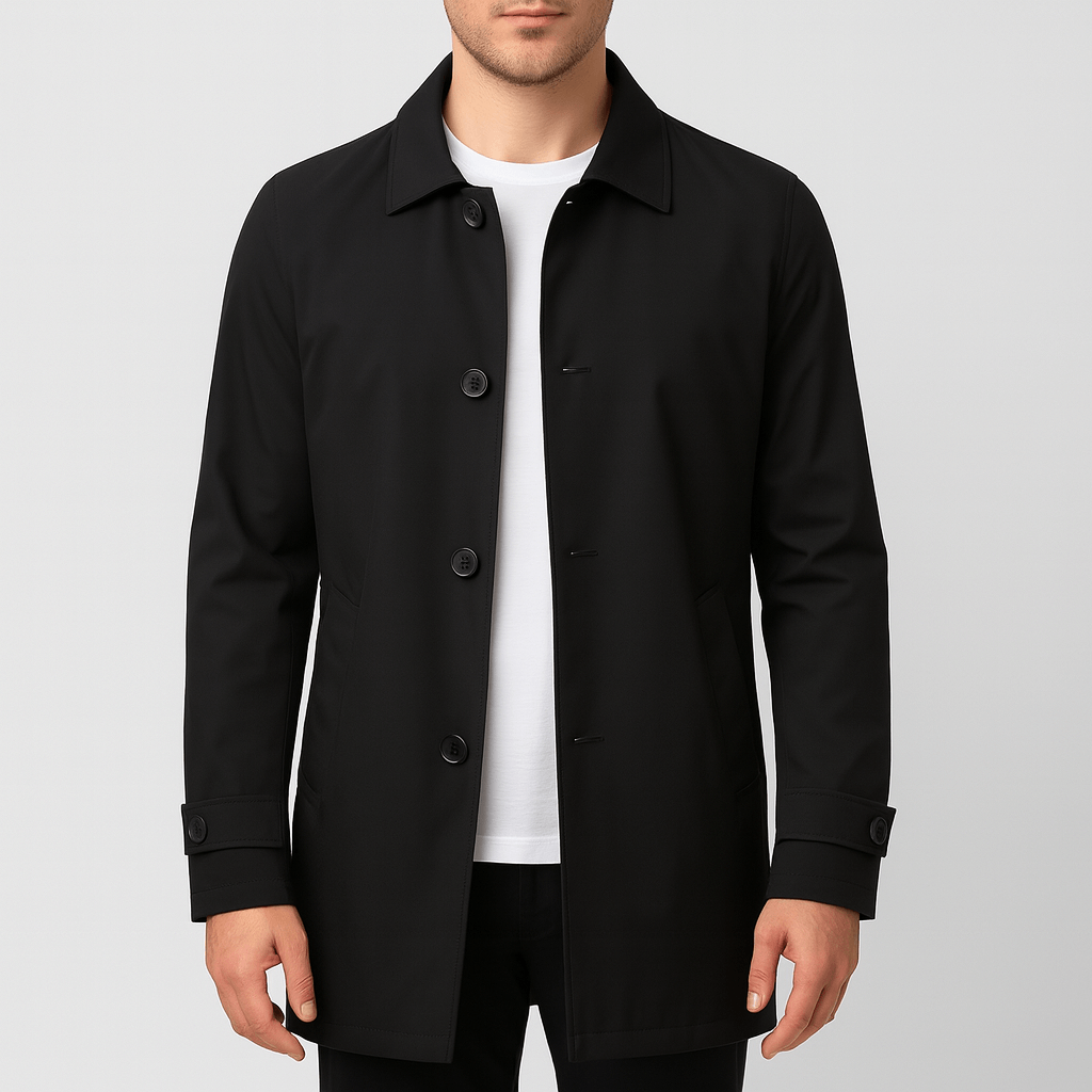 Klassisk Herrejakke | Minimalistisk Design | Let Vægt