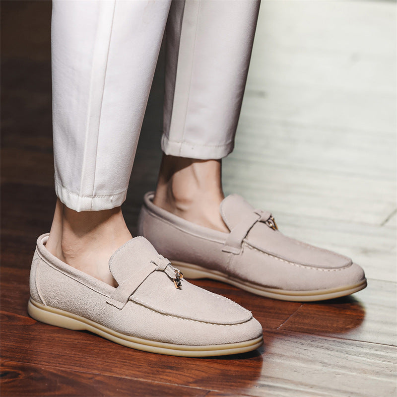 Lysebrune Loafers | Ruskind | Elegant og Komfortabel