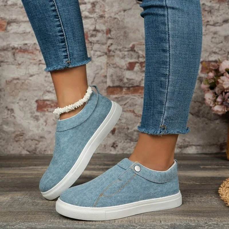 Afslappede Slip-On Sneakers | Tekstil & EVA | Let, Åndbar & Komfortabel