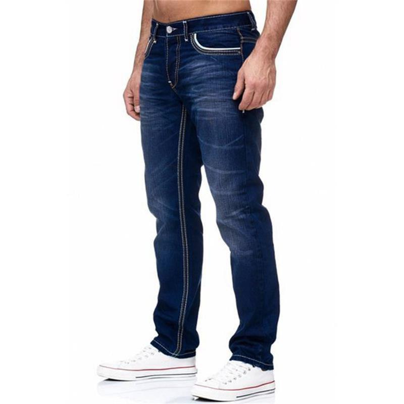 Slim Fit Jeans | Kontrast Syninger | Moderne og Komfortable